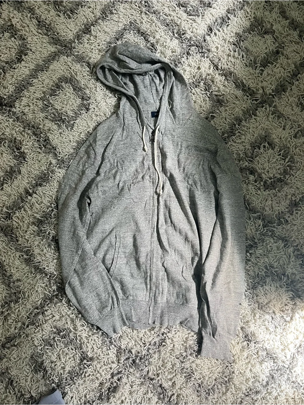 J. Crew Heather Gray Zip Hoodie